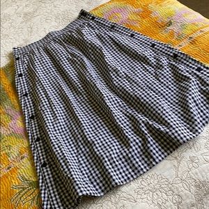 Madewell gingham skirt